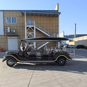 Durable Electric Retro Classic Car 6 Seats Vintage Sightseeing Cart with Long Range for Hotel Scenic Area Tourist Service - Product Image 3