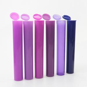 Logo kustom 116mm tabung silinder Pop-Top tahan anak tabung plastik warna-warni untuk obat - Product Image 2
