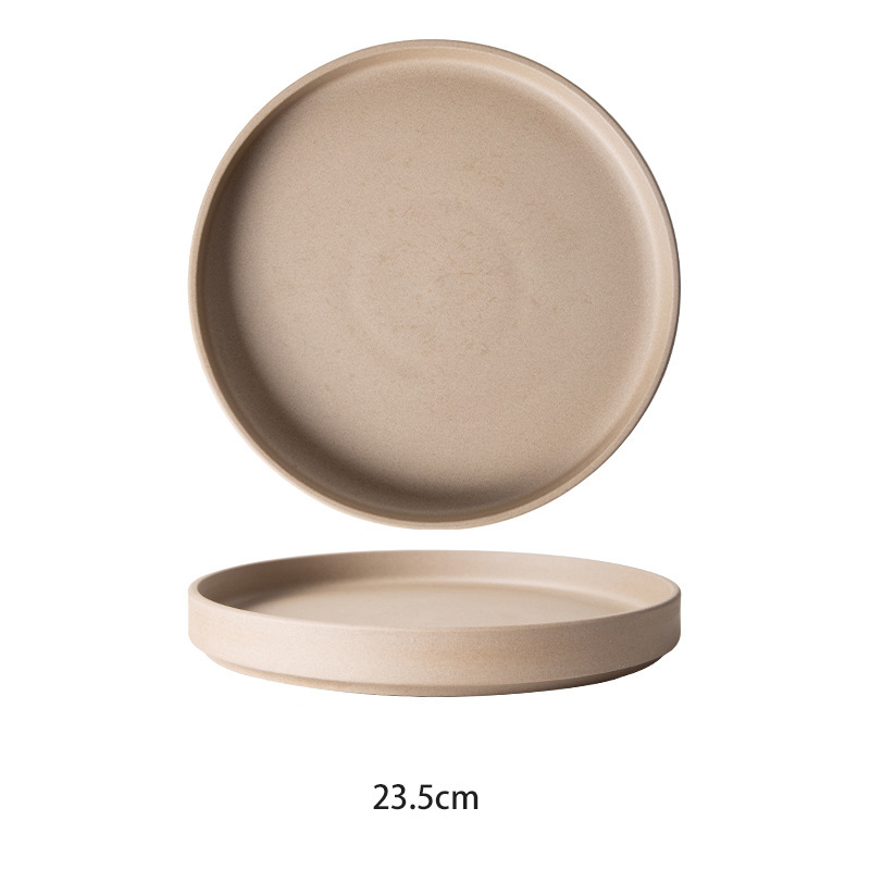 plato marrón de 9 pulgadas
