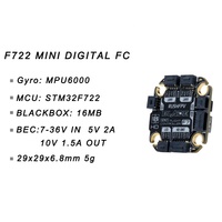 RUSHFPV RUSH BLADE F722 V2 MINI contrôleur de vol FPV STM32F722 MPU6000 3-6S 20X20mm numérique analogique pour drone RC FPV