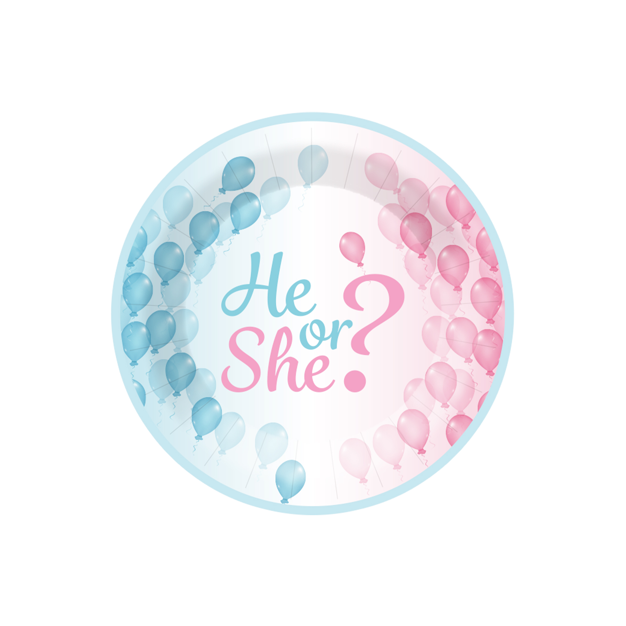 Plato de papel de 7 pulgadas * 8 unidades