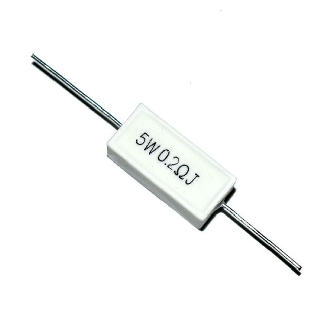 SQP Cement Wire Wound Resistor 5W 0.2 Ohm 5% Tolerance High Reliability Appliance Use