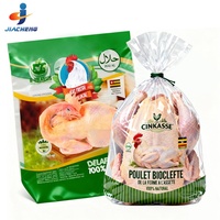 Sacs en plastique d'emballage alimentaire en nylon refermables personnalisés, sans BPA, sans danger pour les aliments, pour l'emballage de poulet frais congelé