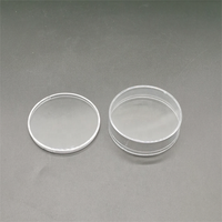 Boîte en acrylique transparente, contenants ronds en plastique avec couvercle, boîte de rangement