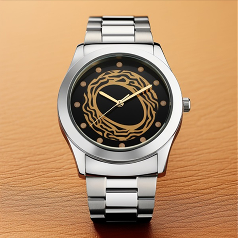 Montre pour homme avec cadran doré