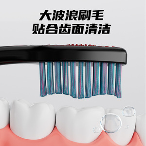 Cepillo de dientes Banner con cerdas medianas y duras, colorido, para limpieza manual de adultos - Product Image 4
