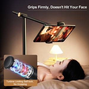 SMONAMA Universal ajustable tableta teléfono soporte de suelo giratorio Metal soporte de teléfono móvil para transmisión en vivo cama perezosa nuevo - Product Image 6