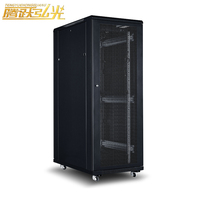 Armoire de serveur 19 pouces pour l'approvisionnement transfrontalier, armoire réseau, armoire de données 28U, armoire réseau intérieure sur pied