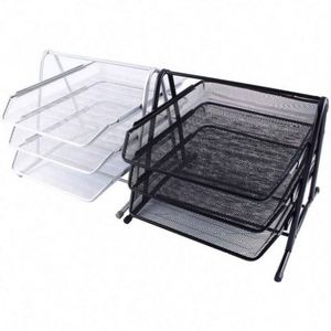 Office Desk <b>Organizer</b> Metal Mesh 3 Tier Desktop Document <b>File</b> Tray - Product Image 6