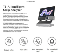 Analyseur de cuir chevelu Intelligent T5 HD AI Microscope numérique de bureau Détection précise Test de cheveux cutanés à domicile
