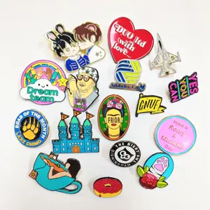 Factory Direct Wholesale No Minimum Designer Cute Metal Crafts Badge Gifts Hard Custom Logo Lapel Enamel Pins