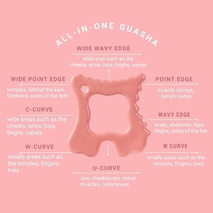 Outil de massage Gua Sha en céramique pour <span class=keywords><strong>drainage</strong></span> <span class=keywords><strong>lymphatique</strong></span> portable, visage et corps, avec logo - Product Image 2