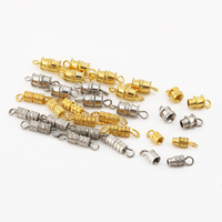 10 pièces Fermoirs À Vis pour Bracelets Connecteurs pour Bricolage Bijoux Accessoires Or Argent Couleur Cylindre Attaches Boucle Fermée