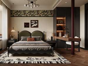 וינטג 'בסגנון עתיק שחור עץ מלא armoire רטרו רהיטים עם גילופים מעוטרים ארון בגדים לבית - Product Image 2