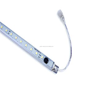 Barre lumineuse <span class=keywords><strong>LED</strong></span> rigide RGB SMD5050 en aluminium IP67 12V/24V avec télécommande et bouton marche/arrêt pour aménagement paysager, armoire, <span class=keywords><strong>remorque</strong></span> - Product Image 1
