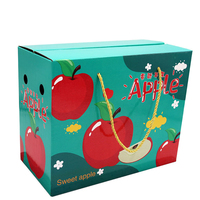 Boîte Cadeau Fruits en Carton Recyclable avec Gaufrage, Revêtement UV, Lamination Brillante/Mate, Option de Conception Personnalisée, Emballage Alimentaire