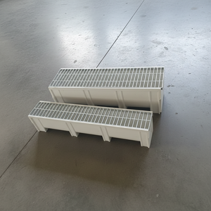 Grille de drainage en acier pour extérieur, résistante à la corrosion, en résine, pour moule à béton, drain en U, couvercle de tranchée personnalisé, pour allée - Product Image 3