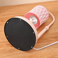 Lampe à cire fondue brevetée, nouvelle lampe d'ambiance artistique en verre, chauffe-bougie décoratif de chevet, lampe de table sans flamme, cadeau simple