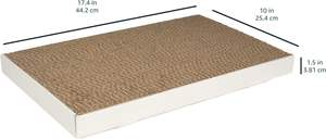 Pour <span class=keywords><strong>Amazon</strong></span> Basics <span class=keywords><strong>carton</strong></span> ondulé <span class=keywords><strong>chat</strong></span> grattoirs blanc pliant Design plume Silicone cuir plastique papier chiens - Product Image 5