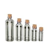 10ml 20ml 30ml 40ml 50ml 70ml 150ml Mini Wishing Tube Bouteille Petite Bouteille En Plastique Flacon Conteneur Bouteille Avec Bouchons En Liège