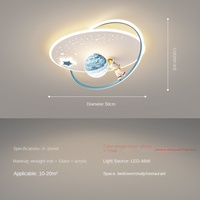 Chambre d'enfant lumière Protection des yeux plafonnier dessin animé planète Spaceman astronaute garçon fille chambre lumières