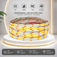 Bande LED COB 480 LED/m, alimentation usine, DC 12V/24V, 8mm, flexible, découpable, contrôle WiFi/App, CRI 90