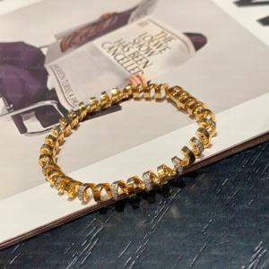 Pulsera de Diamantes Cultivados en Laboratorio con Certificación IGI de 0.682ct, Oro Amarillo de 18K, Regalo de Boda Vintage para Mujer, Joyería de Lujo GEMLOVE - Product Image 1