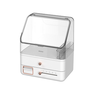 Greenside Hiện Đại Trang Điểm Tổ Chức Thêm Lớn Ánh Sáng Sang Trọng Pet Nhựa <span class=keywords><strong>Container</strong></span> Với Ngăn Kéo Sản Phẩm Mới Mỹ Phẩm Lưu Trữ Hộp - Product Image 5