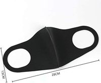 Masque facial réutilisable noir tendance avec valves, masque lavable et respirant pour le travail du bois, la tonte, le jardinage et le nettoyage