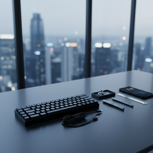 <span class=keywords><strong>Clavier</strong></span> de jeu mécanique filaire USB LED Keywin MK68, 61 touches, plug-and-play, petite taille, compatible OEM/ODM avec Windows/Mac - Product Image 2