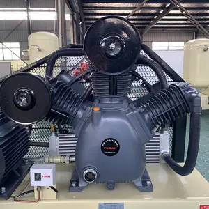 FUCAI Compressor Machine 11kw 15hp 30bar Air Compressor Belt Drive Industrial Engine Type Piston Air Compressor