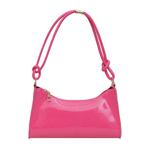 กระเป๋าถือสะพายไหล่ผู้หญิง ดีไซน์ฝรั่งเศสแบบใหม่ วัสดุ PU พร้อมซิป - Product Image 6