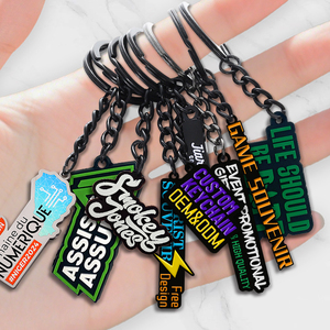 Porte-clés en métal émaillé personnalisé de <span class=keywords><strong>dessin</strong></span> animé doux personnalisé avec pendentif Porte-clés en métal à la mode - Product Image 1
