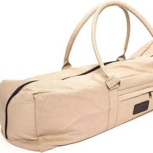 Sac de sport pour tapis de yoga en toile à motifs avec poche et fermeture éclair - Product Image 1