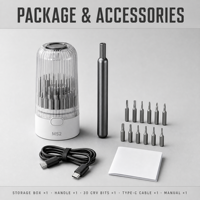 Jeu de tournevis de précision 30 en 1 avec embouts en acier CRV, kit d'outils de réparation multi-embouts pour ordinateur portable, téléphone, montre, poignée en aluminium, ROHS