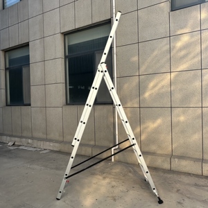 Scala in Alluminio Regolabile a Tre Sezioni <span class=keywords><strong>per</strong></span> Pittura di Pareti Esterne e Installazione di Facciate Continue - Product Image 6