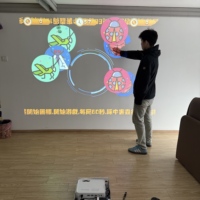 Projecteur interactif LED tout-en-un avec système Android et 55 effets