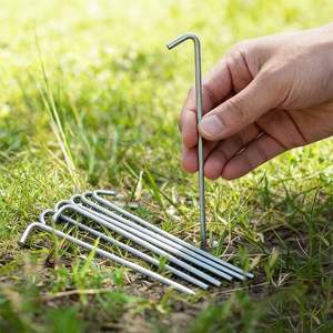 Estaca para Carpa de Acero Galvanizado Resistente a la Corrosión, con Agarre Firme, para Trampolines y Carpas Grandes - Product Image 2