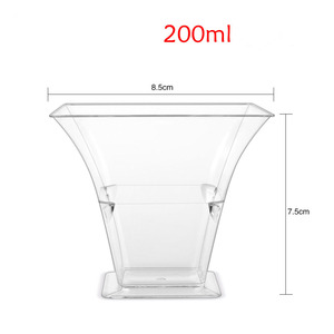 Dùng Một Lần 185Ml/200Ml Nhựa Trong Suốt Mousse Bánh Tráng Miệng Cốc Với Pe Muỗng Biểu Tượng Tùy Chỉnh Cho Cà Phê Thực Phẩm Nước Trái Cây Sữa Snack - Product Image 4