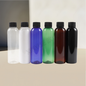 <b>Empty</b> Cosmetic Manufacturers 150ml Flat Shoulder Amber Black Colors Pet <b>Plastic</b> Mist Spray Pump <b>Bottle</b> - Product Image 5