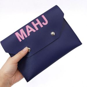 Leather Mahjong Card Clutch <b>Holder</b> Pouch for Cards Mahjong Accessories Protective Cover Case with Secure Closure Ideal Gift - Product Image 3