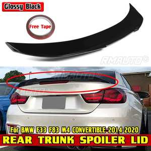 สปอยเลอร์หลังคาท้ายรถยนต์ ABS สำหรับ BMW F33 F83 M4 CONVERTIBLE 2014-2020 รุ่น PSM สไตล์สปอยเลอร์หลังคาบน - Product Image 1