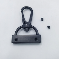 Boucles de sangle en alliage de zinc de 25 mm (1 pouce) noires et argentées, fermoirs métalliques avec vis, mousquetons de fixation pour cordons, boucles homard pour rubans – Vente en gros