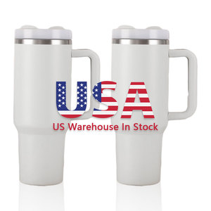 US Warehouse Stocked H1.0 40oz Double Wall Powder Coated Stainless Steel Travel <b>Mug</b> <b>Plastic</b> for Handle Back School - Product Image 5