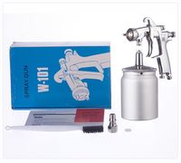 Nouveau pistolet de pulvérisation HVLP CY W101 Mini avec buse de 1,0 mm/1,3 mm/1,5 mm/1,8 mm, pot en acier inoxydable de 400 cc, outil de peinture automobile