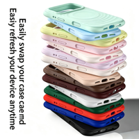 Coque de téléphone magnétique 3D en silicone liquide TENOVA Factory, design personnalisé OEM ODM, antichoc pour iPhone 17 Pro Max