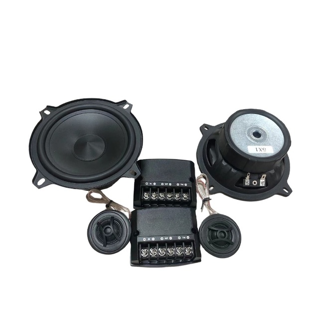 5/6 Inch Full Frequency Combination Car Coaxial Speakers Kit with Tweeters Stylish Disc Audio Sound System