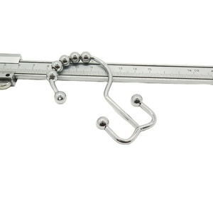 YIWANG Crochets de tringle à rideaux doubles chromés Anneaux de suspension pour rideaux - Product Image 1