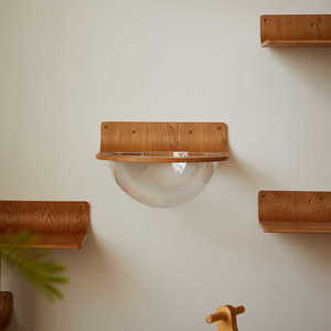 MPJ1009 Modern Ahşap Kapsül Kedi Yatağı Duvara Monte Kedi Tırmanma Çerçevesi Küçük Alanlar İçin Kompakt Tasarım Her Mevsim Kullanım - Product Image 4