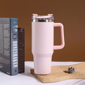 <b>40oz</b> H1.0 <b>Handle</b> Travel Car <b>Tumbler</b> Vacuum Mug Lid Straw Non-Slip Base OEM ODM Custom Color - Product Image 6
